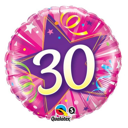 18'' 30 Shining Star Hot Pink