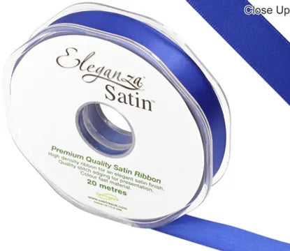 Royal Blue Double Faced Satin Ribbon 15Mm X 20M