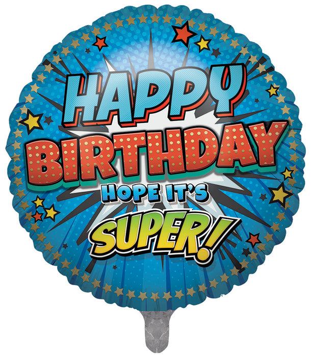 Hero Happy Birthday 31 Inch Balloon