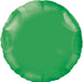 18'' Packaged Round Green Foil Balloon