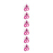 Hanging Cascade Decoration In Pink With No 60