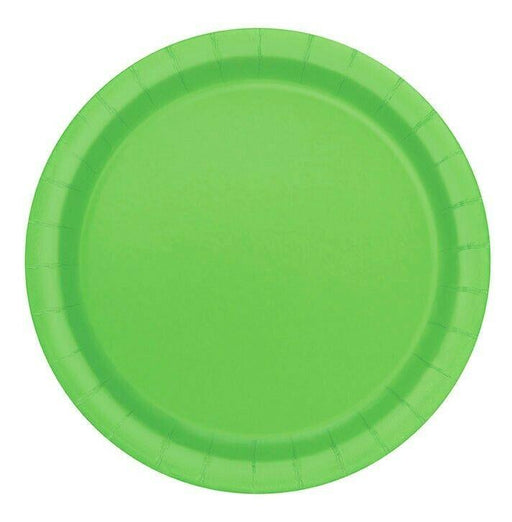 Lime Green Paper Party Plates 8pk