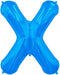 34'' Super Shape Foil Letter X - Blue