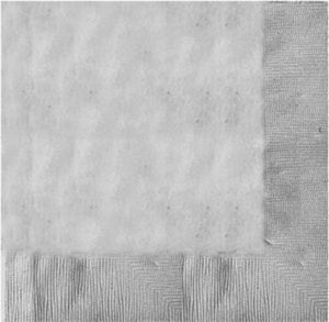 Silver Dinner Napkin 2 Ply 40Cm 20pk
