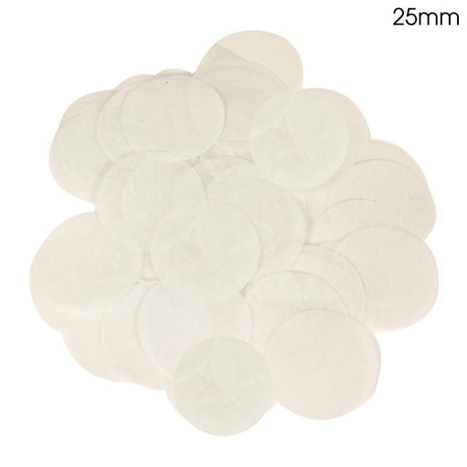White Tissue Confetti 25Mm X 14G