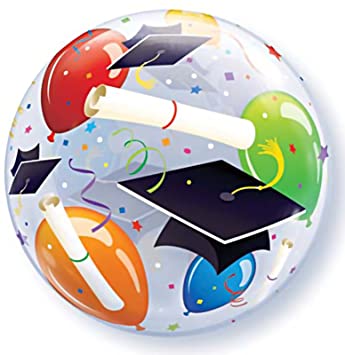 22'' Single Bubble Grad Hats & Balloons