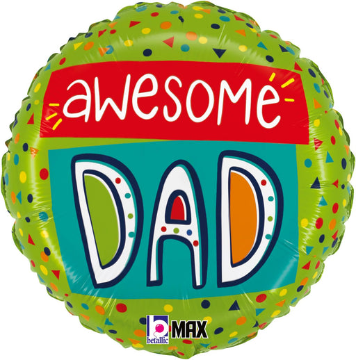 Awesome Dad Confetti 18 Inch