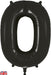 Oaktree UK Foil Balloons Black Number 0 - 34 Inch