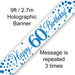 Oaktree UK Foil Banner Happy 60th Birthday Blue Fizz 9ft Banner