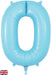 Oaktree UK Balloons Matte Blue Number 0 34"
