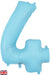 Oaktree UK Balloons Matte Blue Number 4 34"