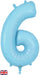 Oaktree UK Balloons Matte Blue Number 6 34"