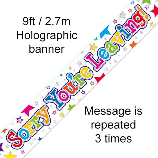 Oaktree UK Banner Sorry You're Leaving 9ft Banner