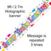 Oaktree UK Banner Sorry You're Leaving 9ft Banner