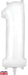 Oaktree UK Foil Balloons White Number 1 34"
