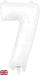 Oaktree UK Foil Balloons White Number 7 34"
