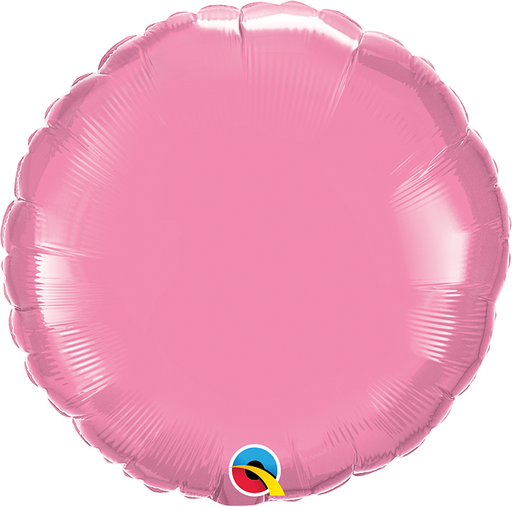 18'' Round Rose Plain Foil