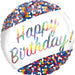 Happy Birthday Dots Colourful Radiant