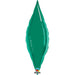 27 Inch Taper Emerald Green Plain Foil (Flat)