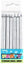 Metallic Silver Cake Candles 12pk