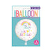 Rainbow & Unicorn Happy Birthday Round Foil Balloon 18''