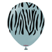 12" Storm Safari Zebra Print Balloons (25pk)