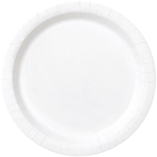 White Paper Party Plates 8pk