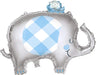29'' Blue Elephant Giant Foil Balloon