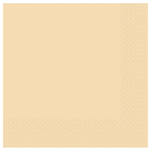 Cream Beverage Napkin 25Cm 20pk