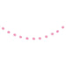 Lovely Pink Honeycomb Ball Garland, 7 ft