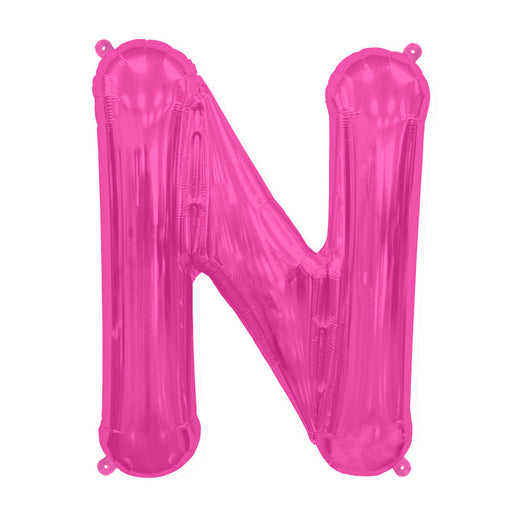 16'' Foil Letter N - Magenta Packaged Air Fill