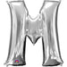 34'' Super Shape Foil Letter M - Silver (Anagram)