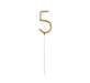 Birthday Gold Glitz Number 5 Sparkler 7"