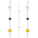 Black Gold Silver Balloon Tail 1.82M