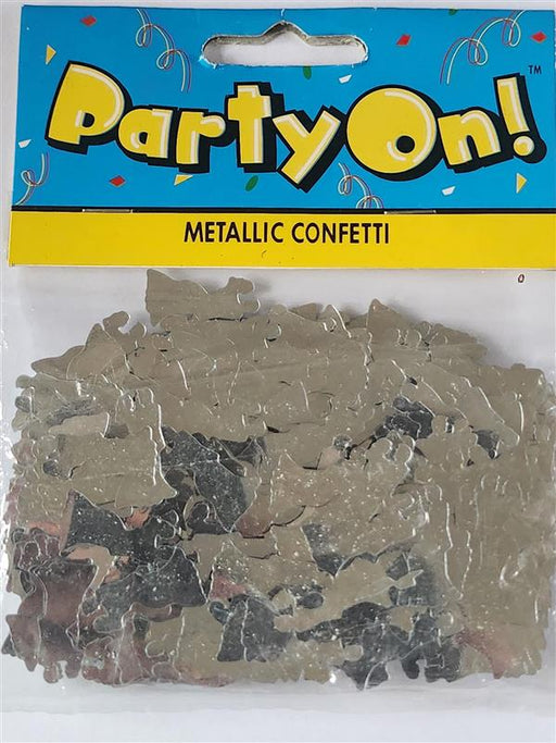 Silver Bride & Groom Confetti 14g