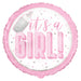 Pink It'S A Girl Foil Balloon 18''
