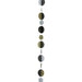 Gold Silver Black Circles Balloon Tail 1.2M