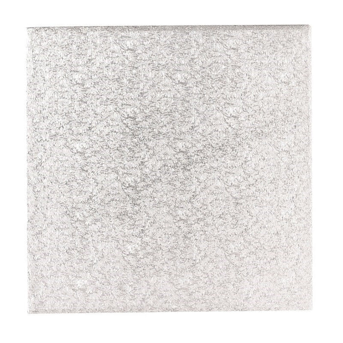 12'' (304mm) Single Thick Square Turn Edge Cake Cards Silver Fern (1.75mm Thick)