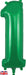 34" Number 1 Green