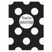 Black Dots Invites 8pk