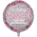 18'' In Loving Memory Pink Foil