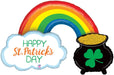 Betallic Foil Balloon St Patrick Day Pot of Gold Rainbow 47 Inch