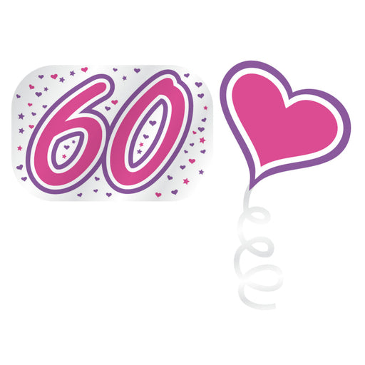 Foil Garland Pink 60th