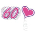 Foil Garland Pink 60th