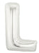 40'' Super Shape Foil Letter L - Silver
