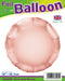 18'' Packaged Rose Gold Round Foil Balloon