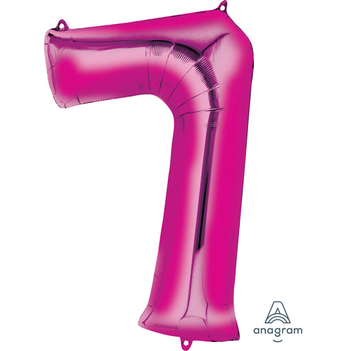 34'' Shape Foil Number 7 - Magenta (Anagram)