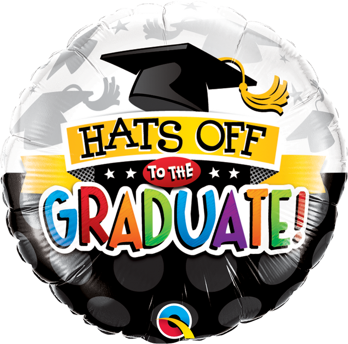 18'' Foil Hats Off To The Graduate