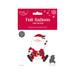 Santa Sitting Foil Balloon 50 X 60Cm