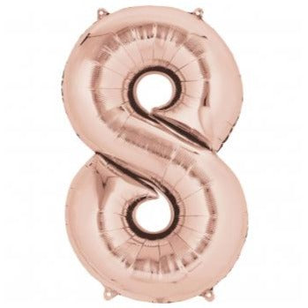34'' Shape Foil Number 8 - Rose Gold (Anagram)